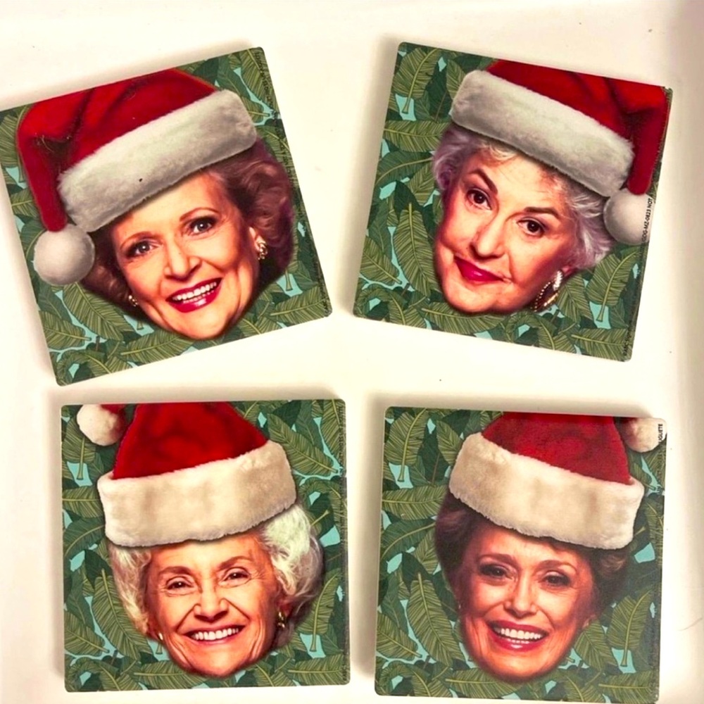 Golden Girls Christmas Ceramic Coasters